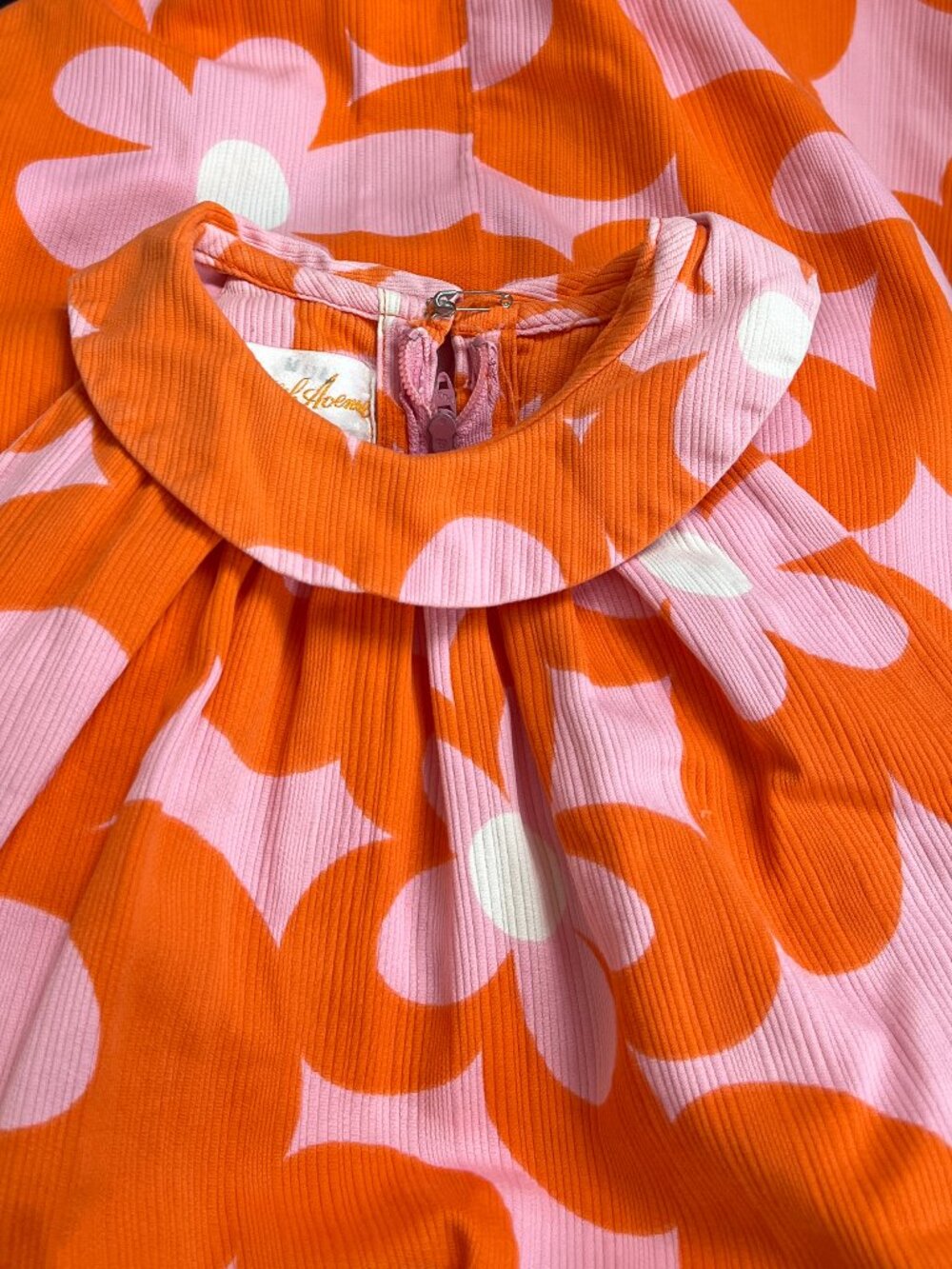 Vintage 60s 70s Mod Flower Power Print Midi Sun Dress Halter MCM 1960's 1970's - Picture 6 of 11